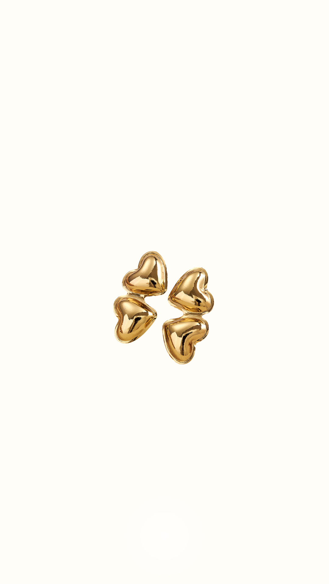 Hartjes oorbellen | goud